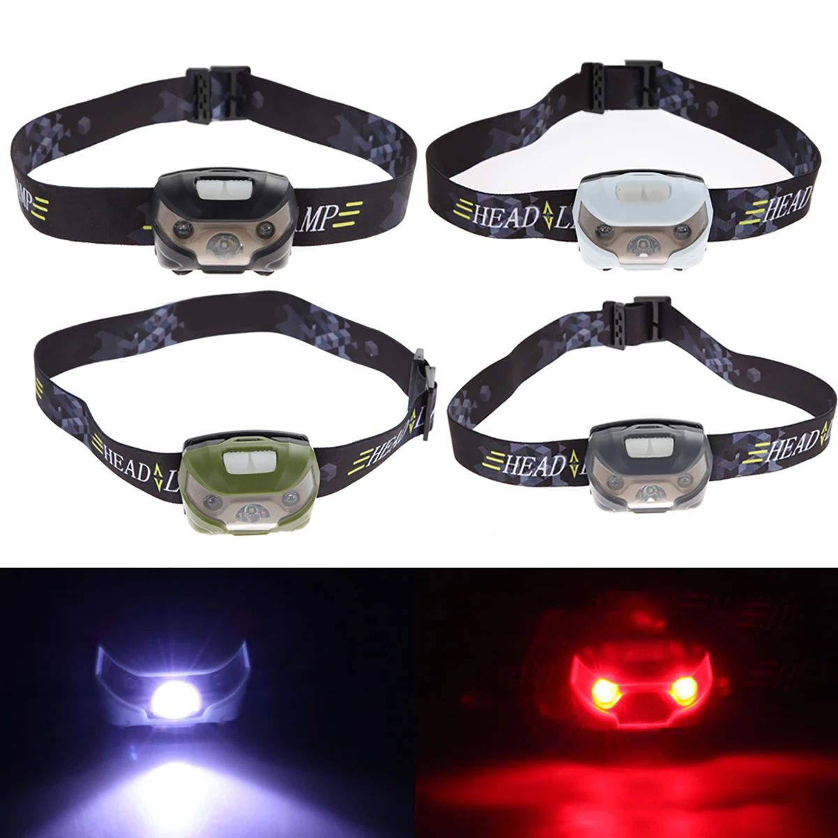 2019 New Motion Sensor Rechargeable LED Mini Headlamp USB Headlight Head Torch 5 Modes