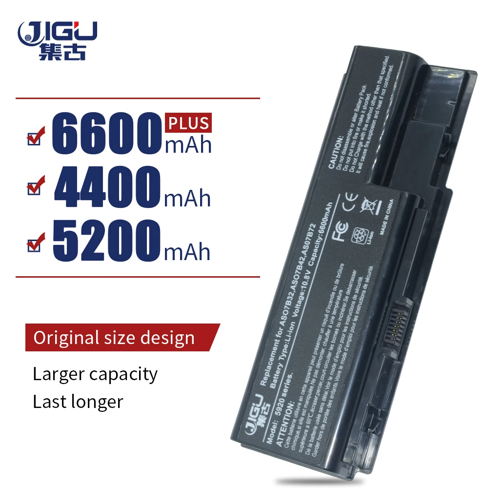 JIGU 6Cells Laptop Battery For Acer Aspire 5920 5920G 7330 7520 7530 7540 7720 7730 8730 Extensa 7230 7630 TravelMate 7230 7530