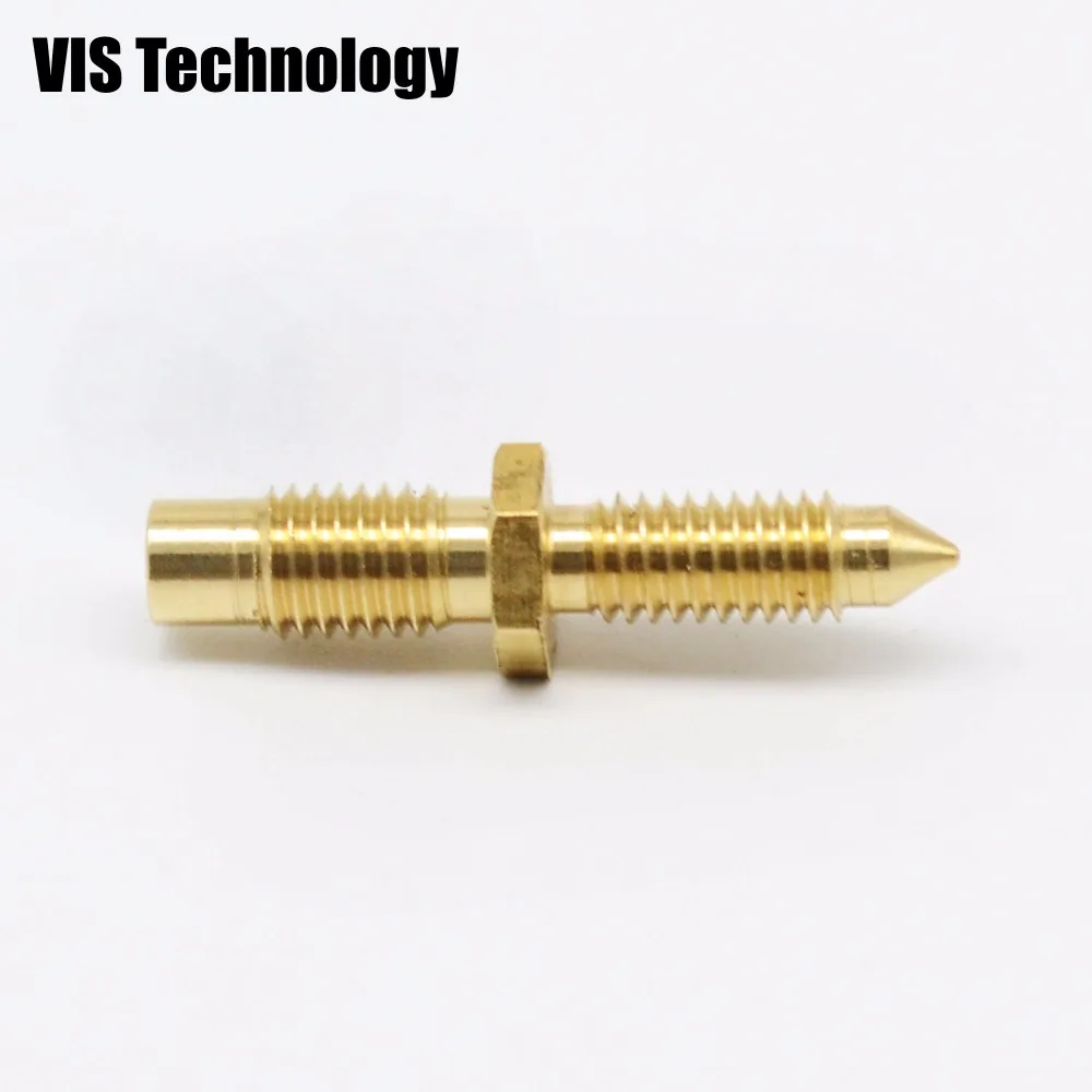 3D printer V6 Integrated Heatbreak with Nozzle Throad Bore 4.1mm for V6 Hotend Extruder Head 1.75/3.0mm Filament