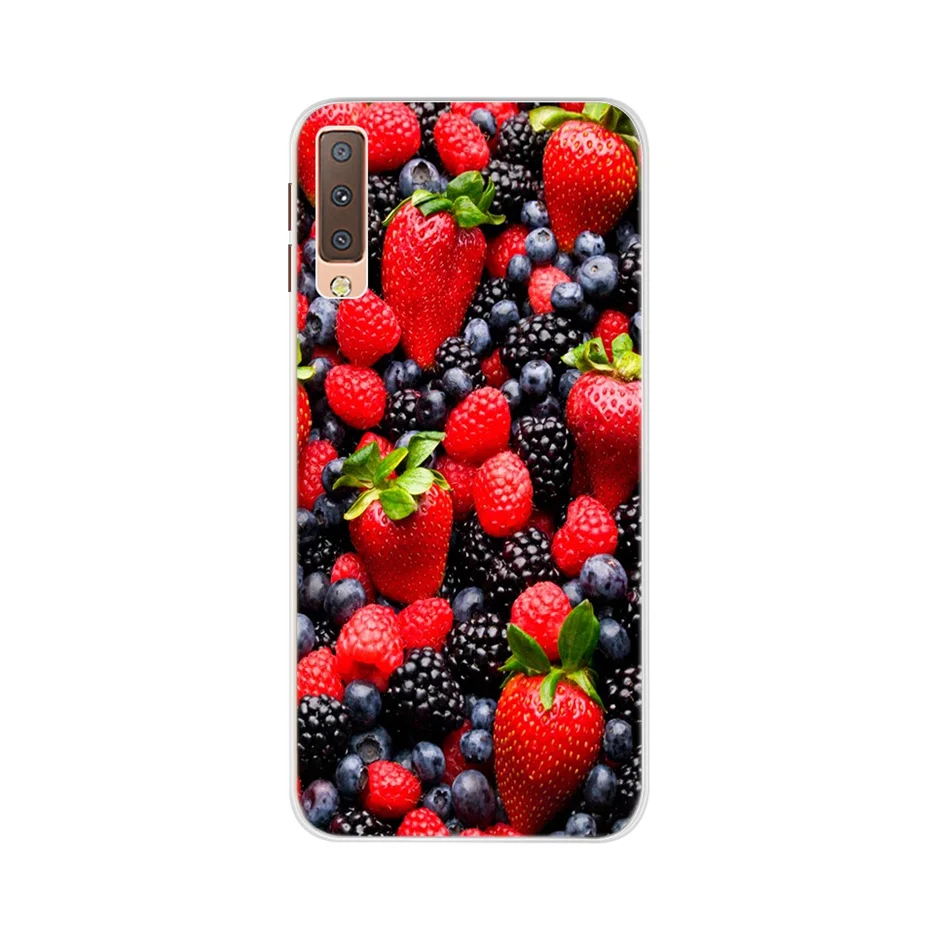 Silicone Case for Samsung A7 2018 Soft TPU Back Cover Print Phone Cases for Samsung Galaxy A7 2018 A750F A750 SM-A750F Case Capa