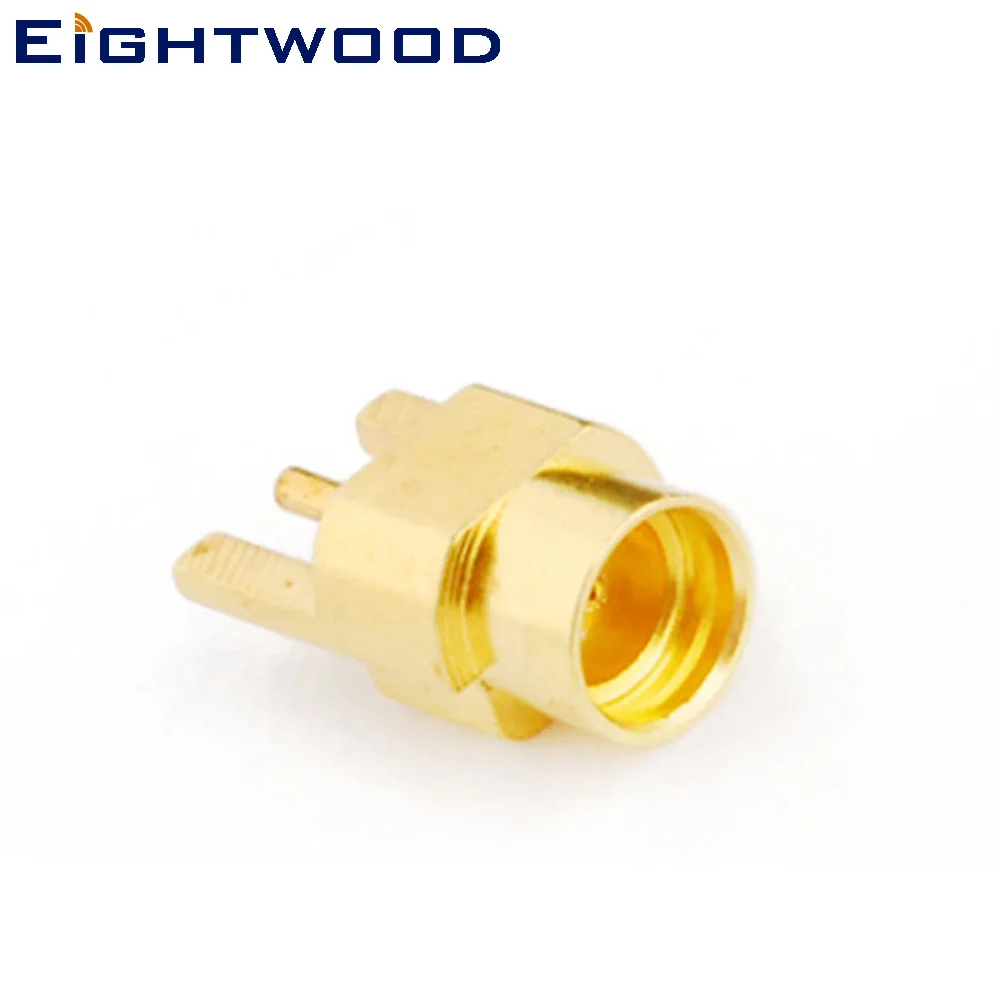 Eightwood 5PCS MMCX Jack Female Socket Edge PCB Mount Solder RF Coaxial Connector Adapter Straight for Antenna Telecom GPS