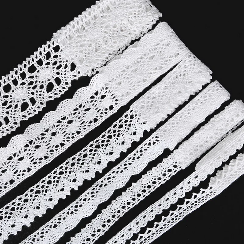 5 yard Promotion White Crochet Knitting Cotton Lace Good quality cotton lace For Apparel Sewing Scrapbooking Craft Accessories