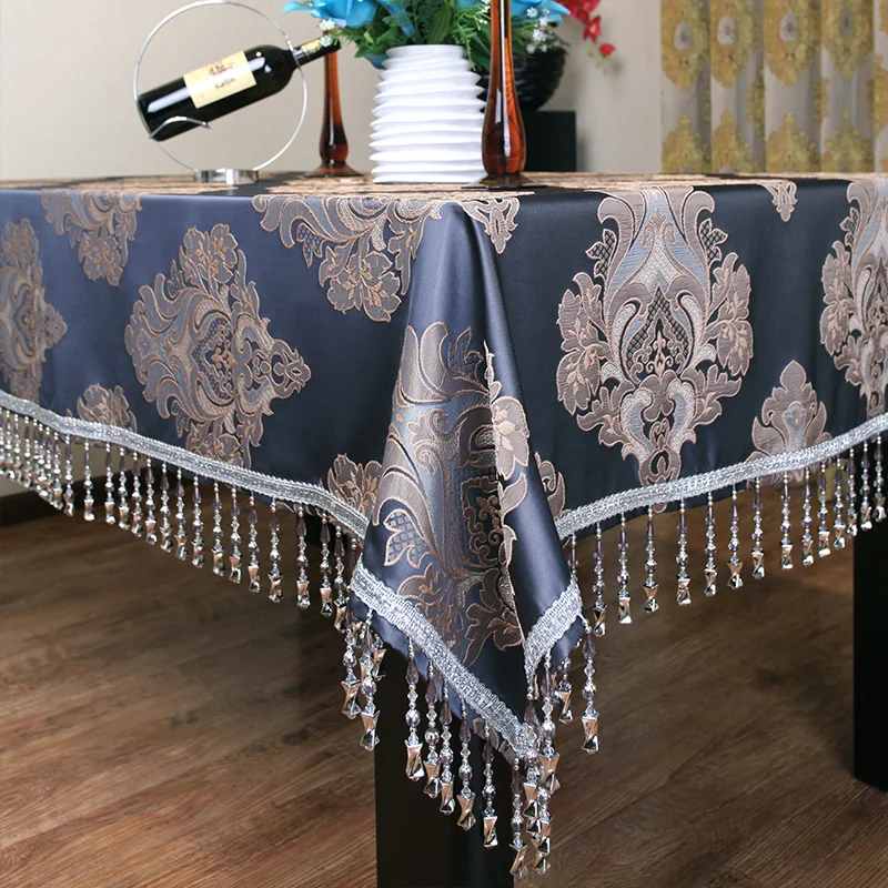 A European luxury cloth tablecloths tablecloth 002 upscale sophisticated jacquard table cloth tablecloths coffee table Classic B