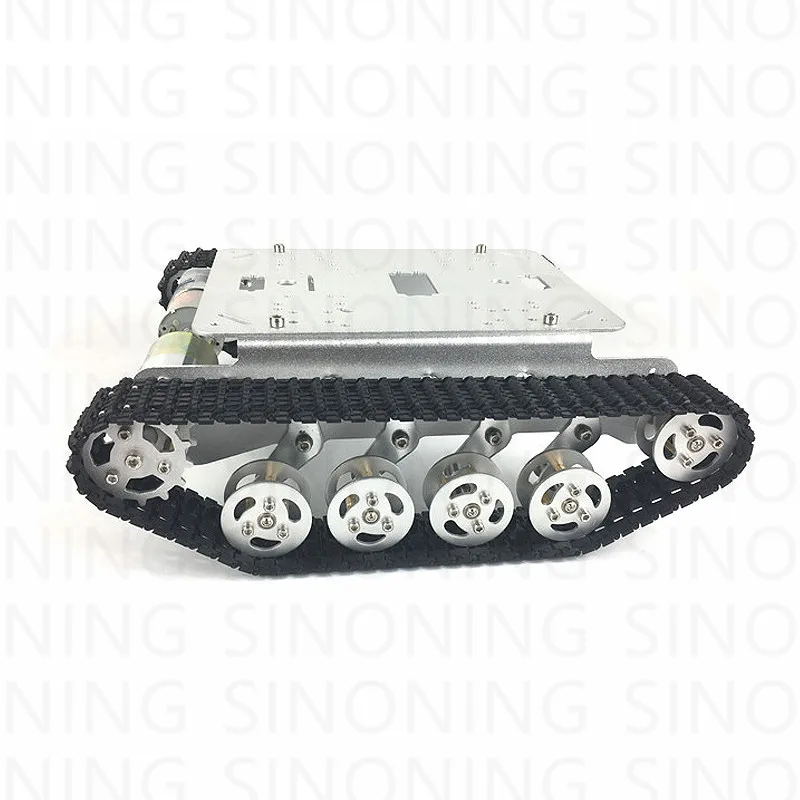 TS100 Robot Tank Chassis Shock Absorption Metal Caterpillar Suspension Crawler Caterpillar for Arduino 33GB520 6-12V MOTOR