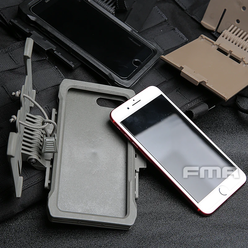 FMA Phone Xs Max Mobile Pouch For Molle New Tactical Case Outdoor Hunting Holder Equipment Molle Pouch 3 Colors Military Pouch