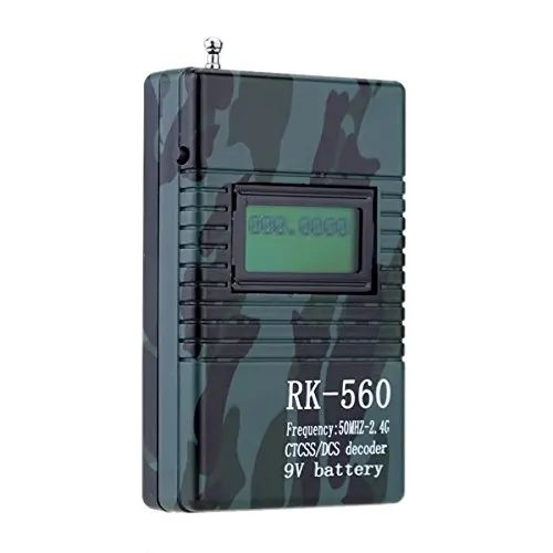 Portable Handheld Frequency Meter DCS CTCSS Decoder Radio Frequency Counter Tester Monitor 2-Way Radio Walkie Talkie RK560