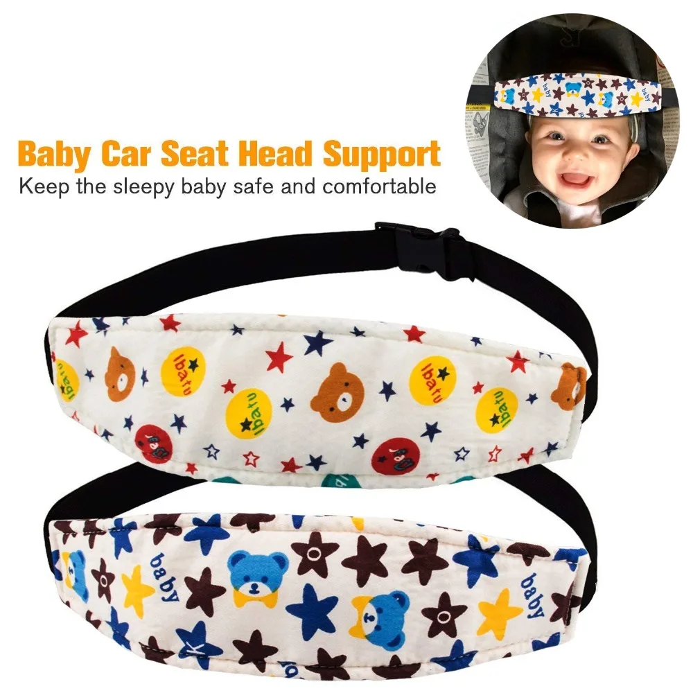 Baby Car Seat Head Support Soft Kids Auto Safety Seat head holder fixing band Sleep Nap Belt Interior Accessories Car Styling