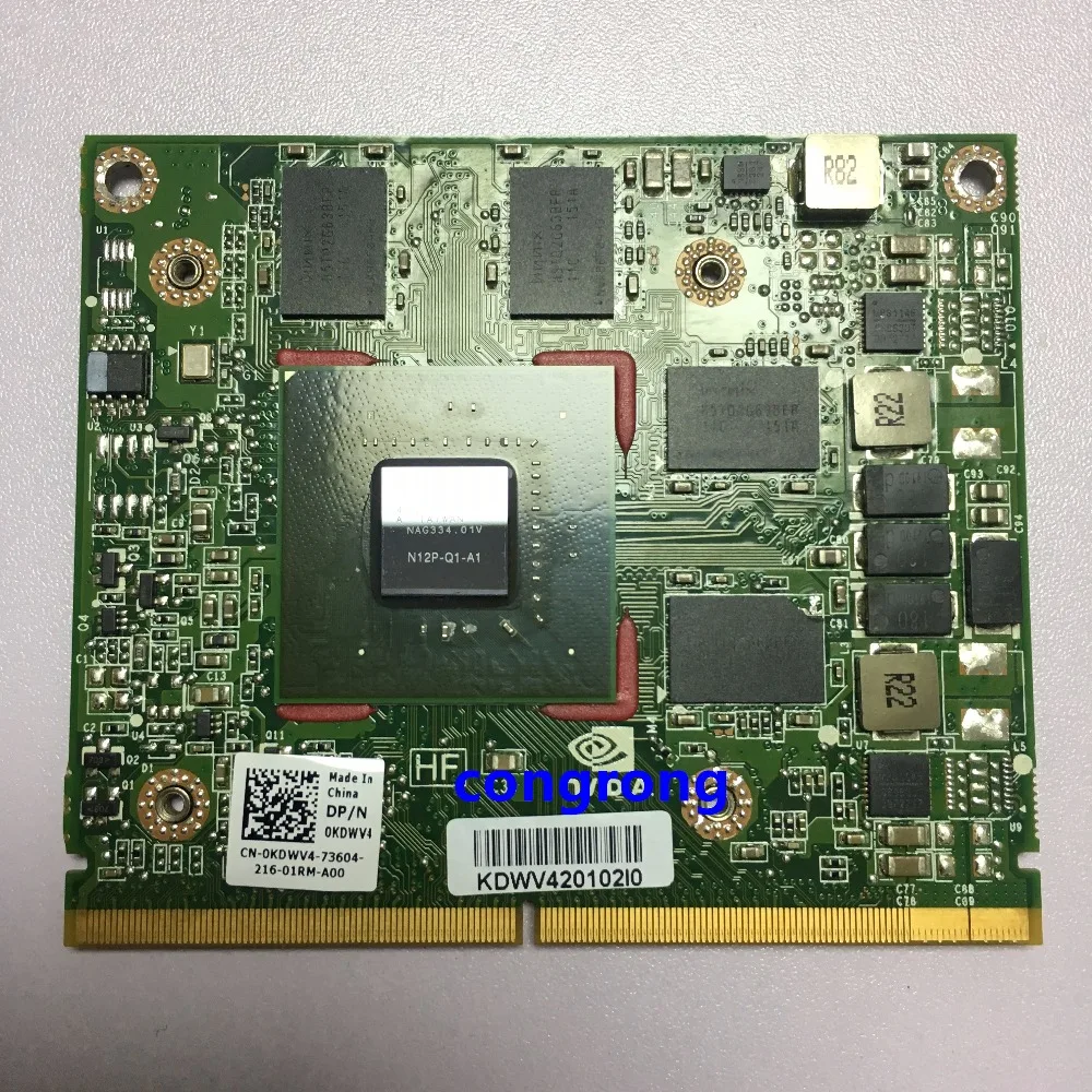 

Q1000M 1000M N12P-Q1-A1 DDR3 VGA Video Card for hp EliteBook 8740W 8760W 8540W 8560W