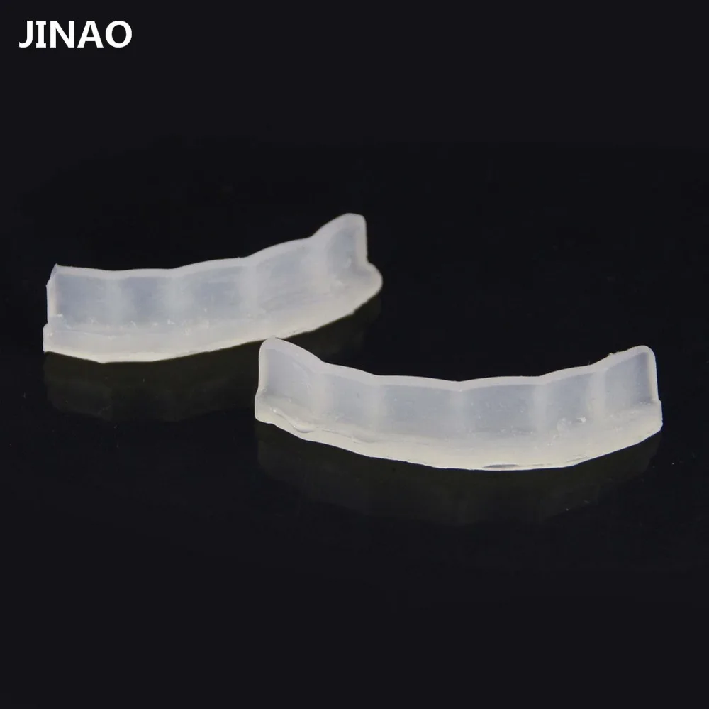 JINAO 2 Pcs Grills Molding Fixing Bar Reusable Silicone Top & Bottom Fitting Mold For HipHop Teeth Grillz