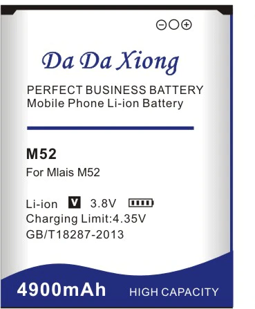 DaDaXiong 4900mAh M52 Battery For Mlais Red Note Phone