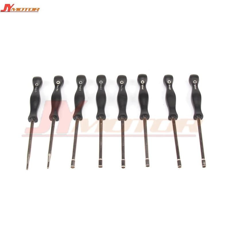 Carburetor Adjustment Tool Pac Man/Small Pac Man/Single D/Small Single D/Double D/Hexagon/7 Teeth /21 Teeth Splined Screwdriver