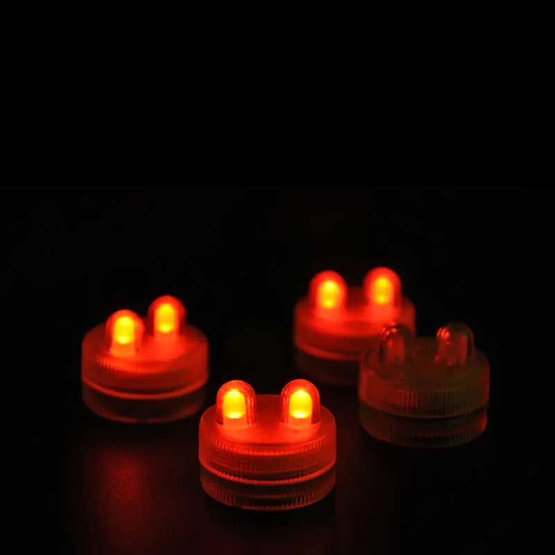 

Battery Operated Waterproof Flameless LED Submersible Tealight Candle Light for Wedding Valentine Christmas Romantic Decoration