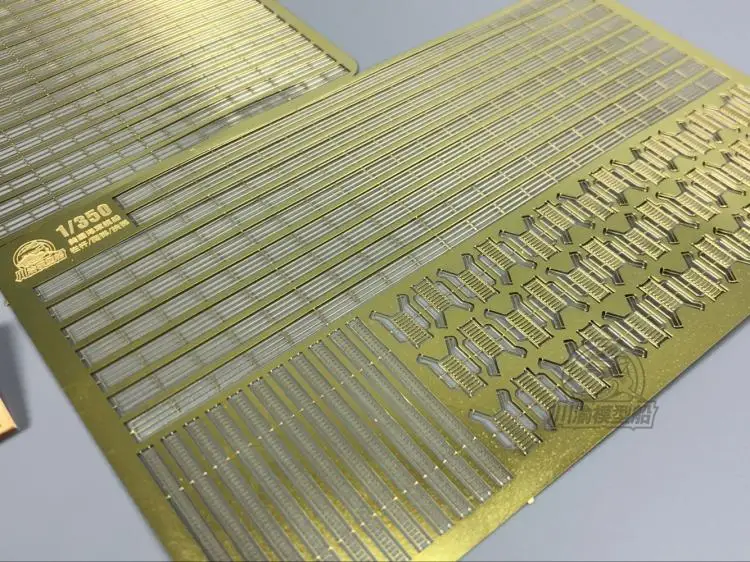 1/350 Schaal Foto-geëtste PE Leuning & Ladder voor WWII US Battleship Model Kit (2 stks/set)