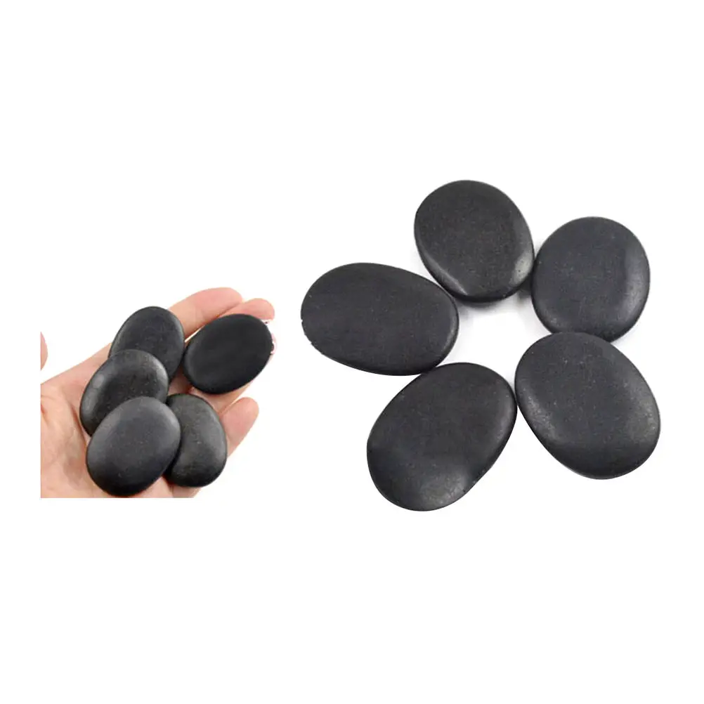 Wholesale 7Pcs/Set Safety Lava Natural 3*4cm Stones Energy Massage Hot Spa Rock Basalt Stones New Arrival