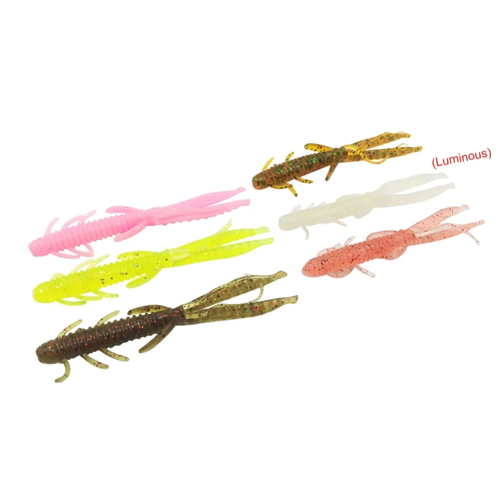 12-pieces Soft Lure Craw Fish Artificial Silicone Bait Shrimp 7.5cm/1.9g Feeder Carp Fishing Lures Swimbait Wobbler