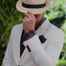 Men's Wooden Luxury Watch with Date #2