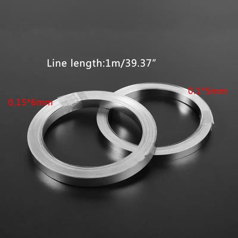 

10m Nickel-plated Strip Tape For Li 18650 Battery Spot Welding 0.1x5mm/0.15x6mm