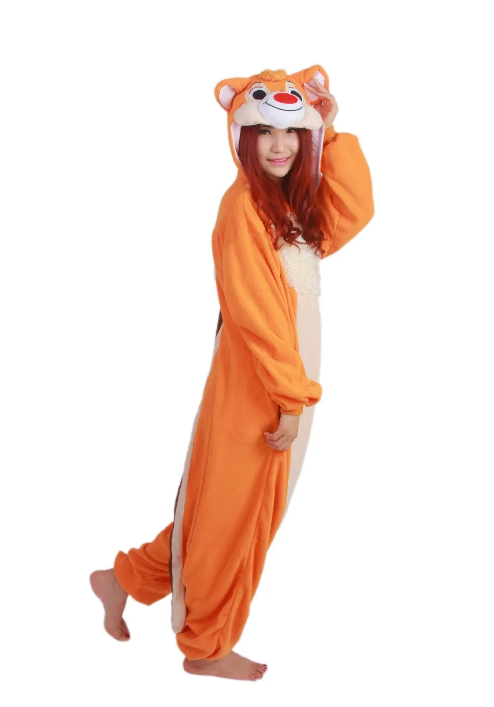 Chipmunk Onesie Animal Kigurumi For Adults Halloween Carnival Party Clothing Fleece Kigu Festival Costumes