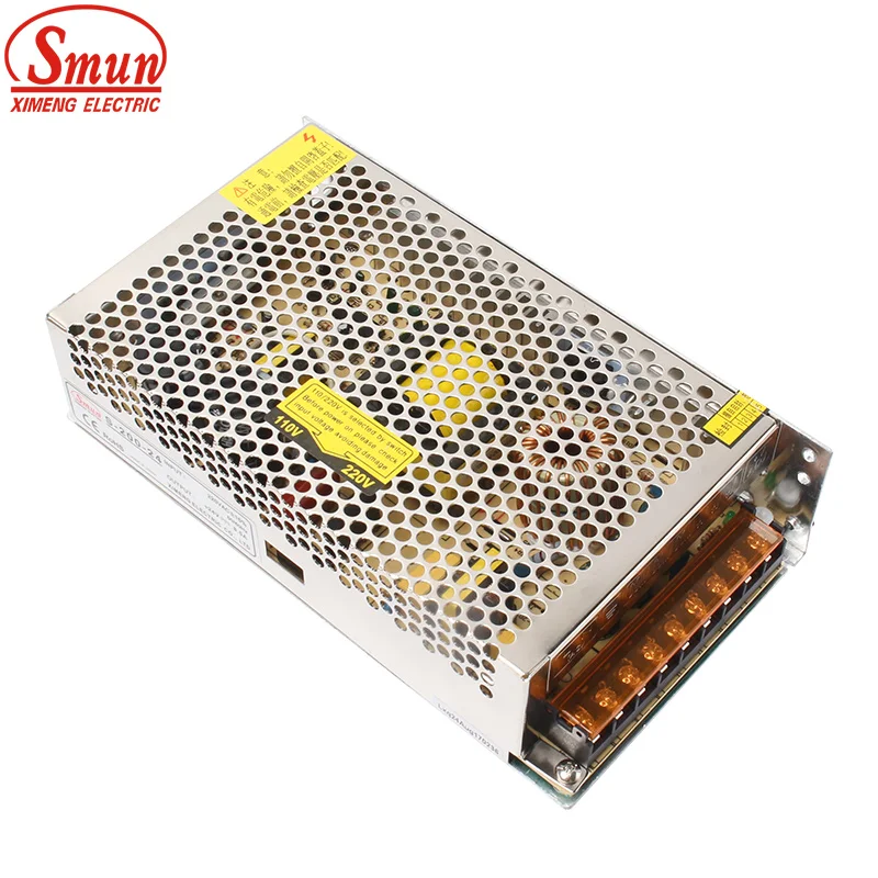 SMUN S-200-24 110V/220VAC to 24VDC 8.3A 200W Switched Mode Power Supply