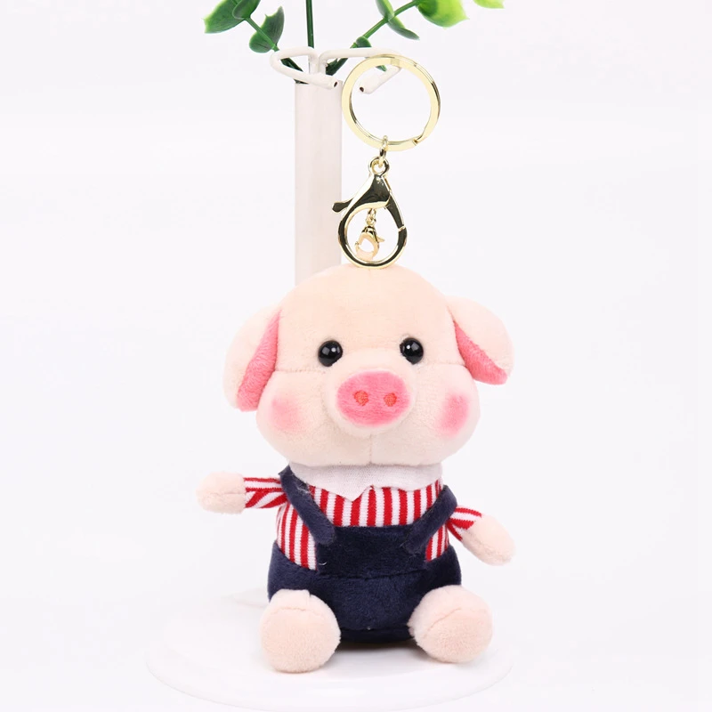 1pc 12cm Cute Fragrance Pig Plush Toys Soft Stuffed Animals Mini Piggy Bag Pendant Plush Dolls Key Chain For Children Girls Gift