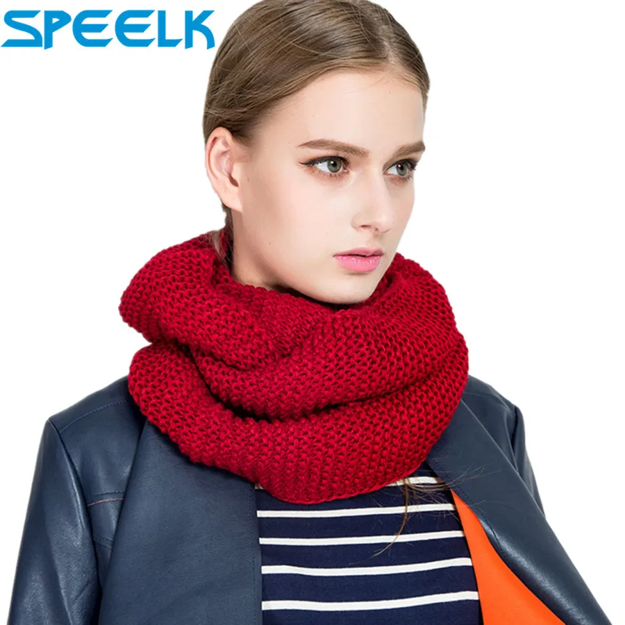 Kobiety luksusowej marki dzianiny szalik komin Lady wiosna szaliki Pure Color Neck Wrap gruby ciepły kołnierz szalik na szelkach Dropshipping