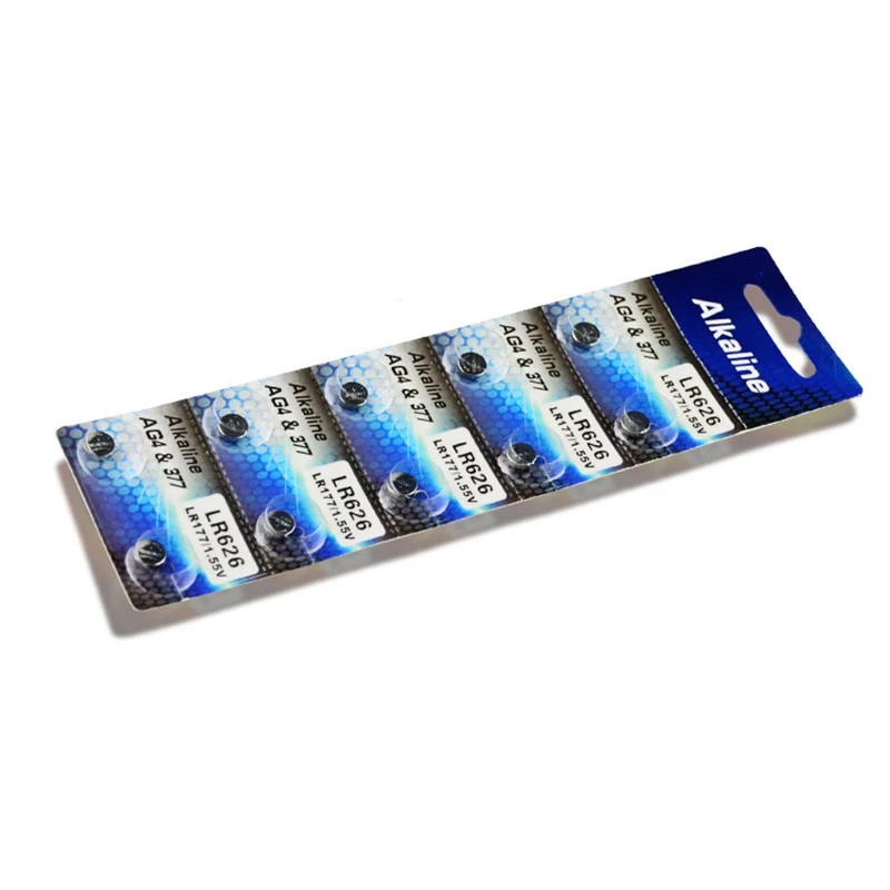 GTF 20PCS 1.5V Button Battery AG4 LR626 LR66 377 SR626SW 177 Cell Battery For MP3 Players,Toys watch Zn/MnO2 batteries