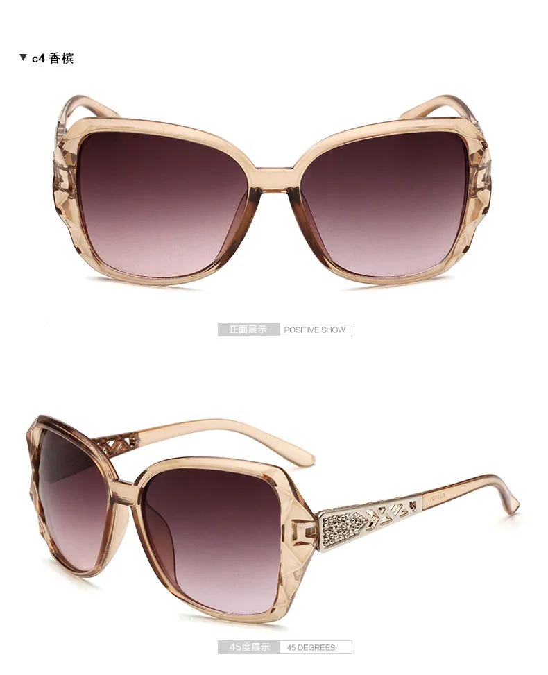 Fashion Square Sonnenbrille Frauen Luxus Marke Große Lila Sonnenbrille Weibliche Spiegel Shades Damen Oculos De Sol Feminino – Detail 9