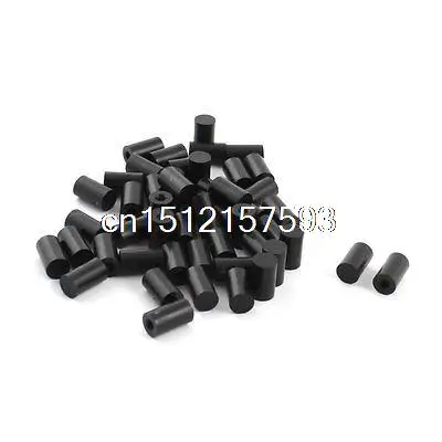 50Pcs 6x10mm PCB Test Flat End Fixture Parts Plate POM Stand Fixed Rod Black