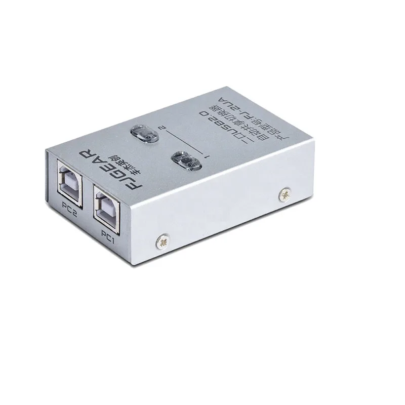 2 ports USB commutateur sélecteur imprimante automatique commutateur Sharer 2 en 1 sur deux ordinateurs partager un périphérique d'imprimante USB FJ-2UA