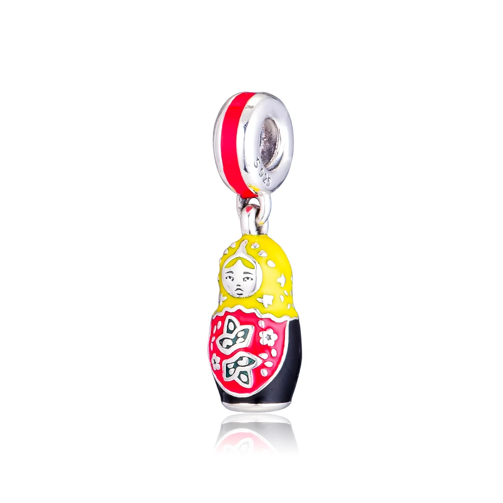 

Matryoshka Doll Charm Silver Beads For Original Bracelets & Bangle 925 Silver Jewelry For Woman DIY Jewelry Making