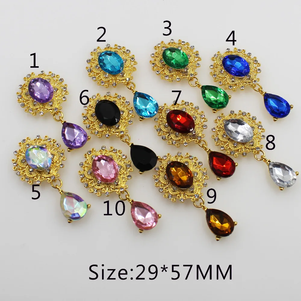 

Мода 10 шт. пуговица со стразами 2018 свадебные приглашения бокал для вина украшение золотой металл волосы цветок центр скрапбукинг