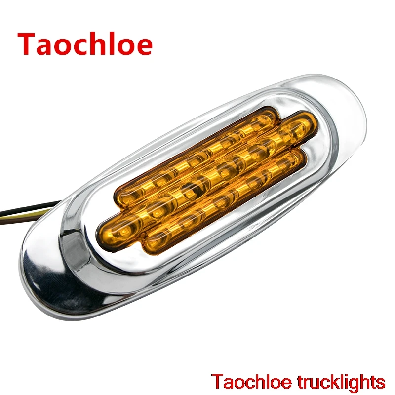 

10X amber 12v Sealed led Truck trailer Bus Side Marker Clearance Lamp Lights 165*55mm Rear lamp warning light external lights
