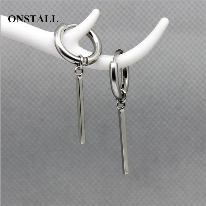 Male new design tide male ear nail rock personality earrings hip hop punk men\'s earrings rock Stainless Steel earrings boys
