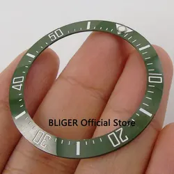 High quality 39.7mm green ceramic bezel white marks watch bezel insert fit SEA Men's Watch BB22