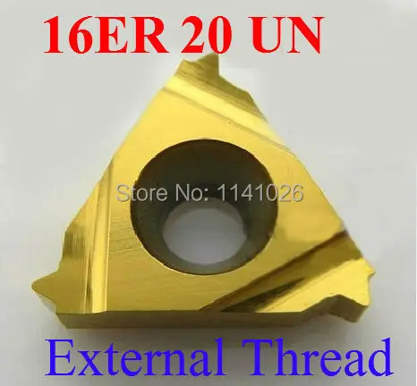 Insertos de roscado de carburo 16ER 20 UN, insertos de roscado externo, insertos de torno indexables para soporte de torno roscado