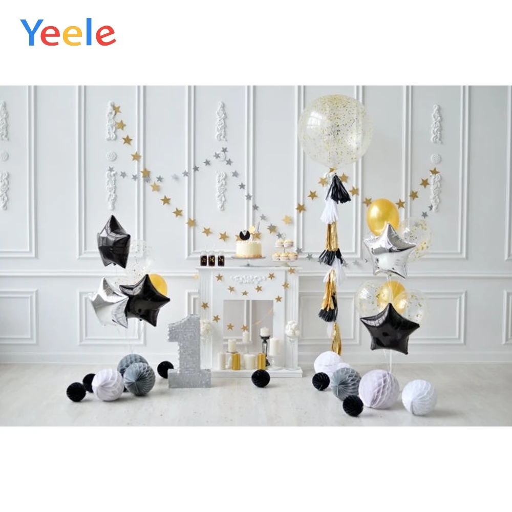 Yeele 1st Sinh Nhật Cảnh Bóng Bay Cho Bé Con Trong Nhà Cá Tính Chụp Ảnh Phông Nền Chụp Ảnh Nền Cho Studio Ảnh