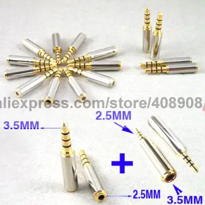 

20pcs x 3.5mm + 20 pcsx 2.5mm Plug Headphone Adapter