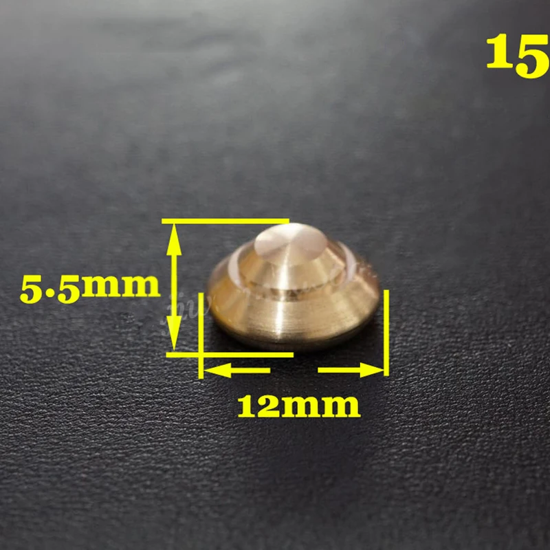 5set/lot leather craft suitcase bag bottom feet rivet standing screws button solid brass material for bag