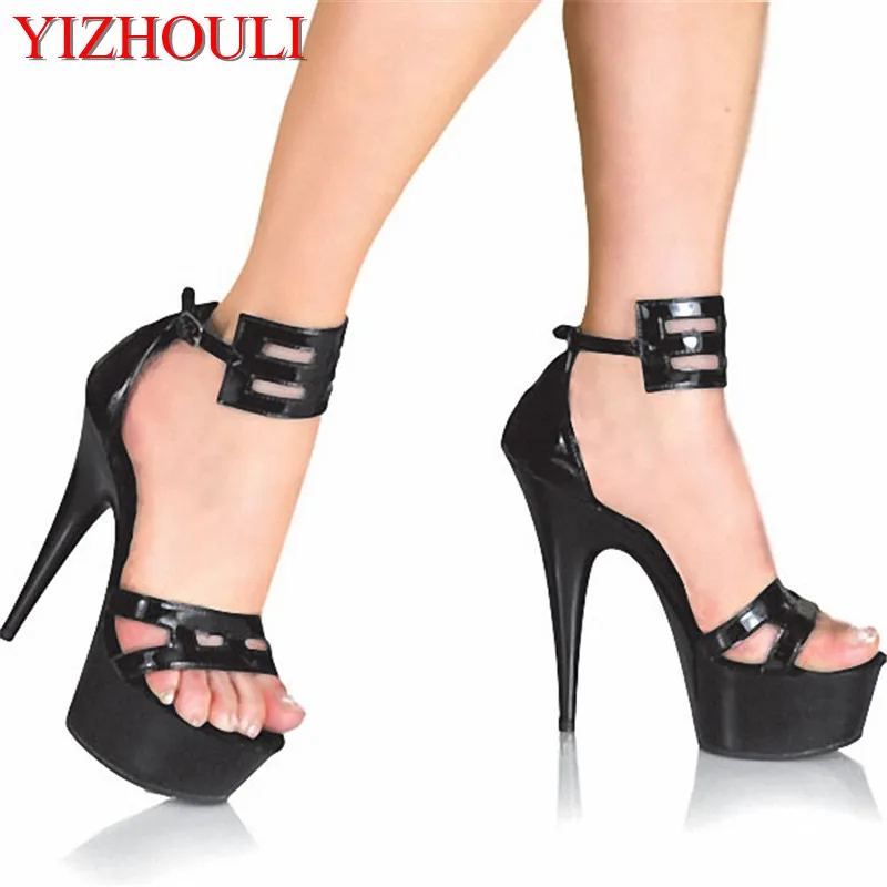 

Classics Ankle Strap 15CM High Heel Platforms Pole Dance Shoes Star / Model Shoes, Sandals Party / Wedding Shoes