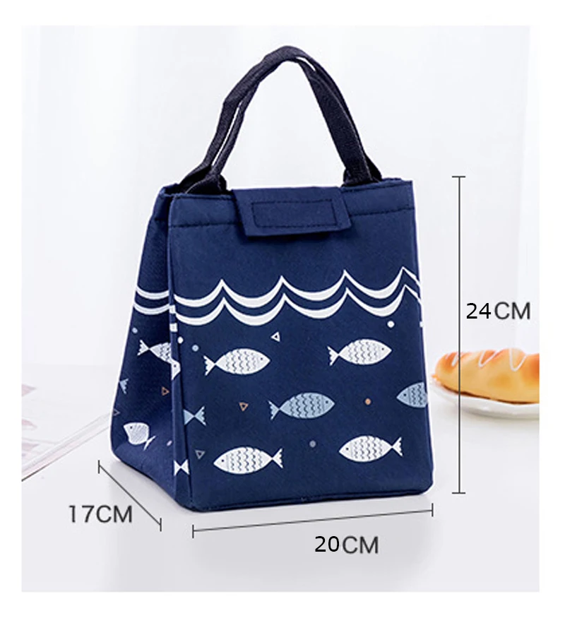 Outdoor Camping Hiking Waterproof Oxford Picnic Bag Thermal Food Winter Heat Preservation Lunch Totes Bags Picnic Carry Case Box