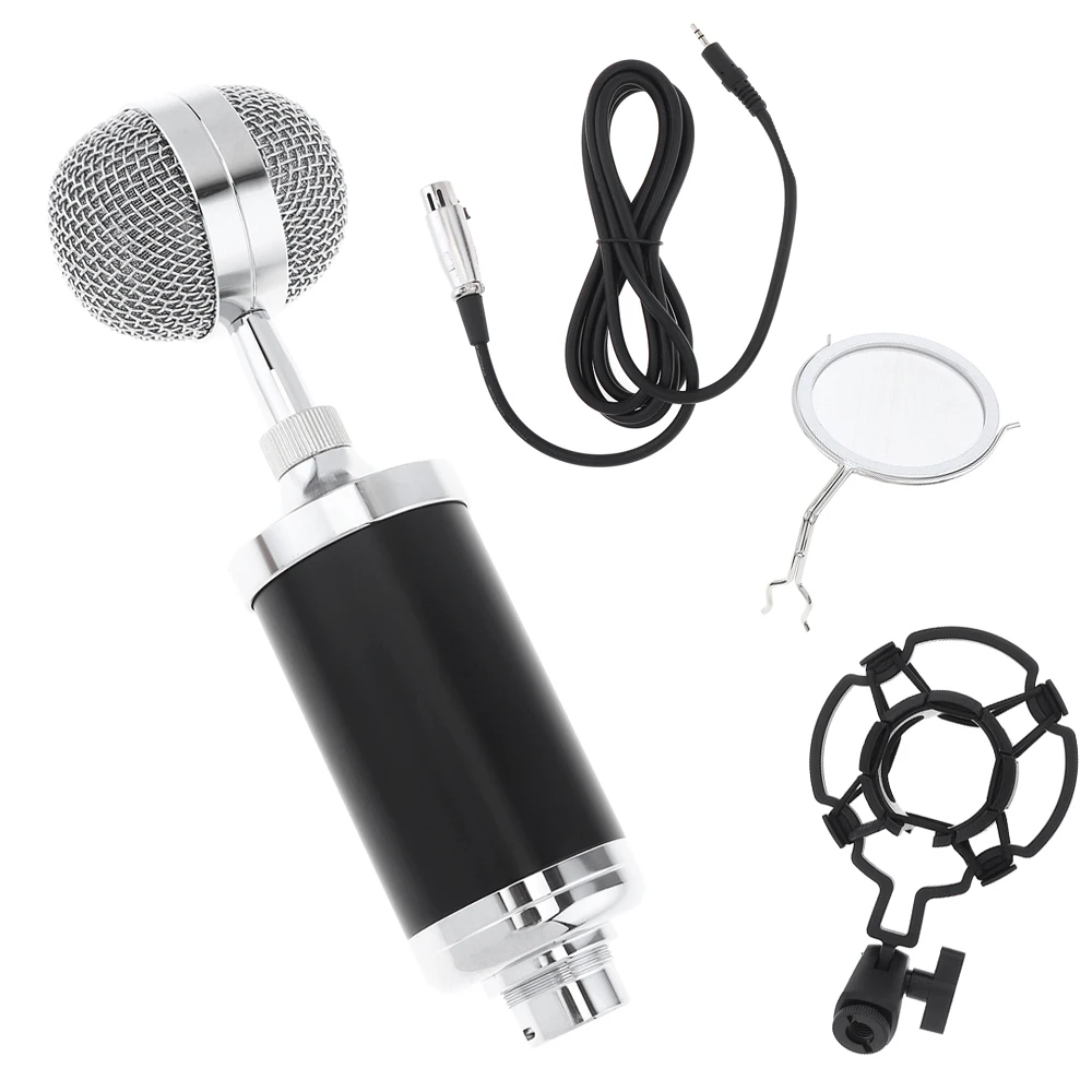 Profession CY-F2000 Condenser Sound Recording Microphone With Shock Mount For Radio Braodcast / Singing Recording / KTV