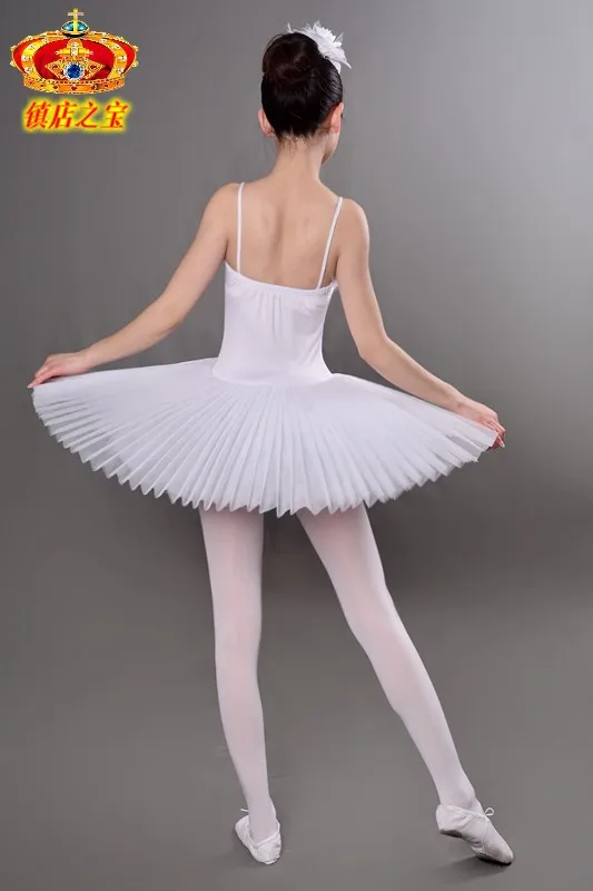 Disfraces de Ballet de Lago de los cisnes para mujer, tutú de plataforma profesional, vestido de Ballet para niñas, leotardo de Ballet para adultos, blanco y negro