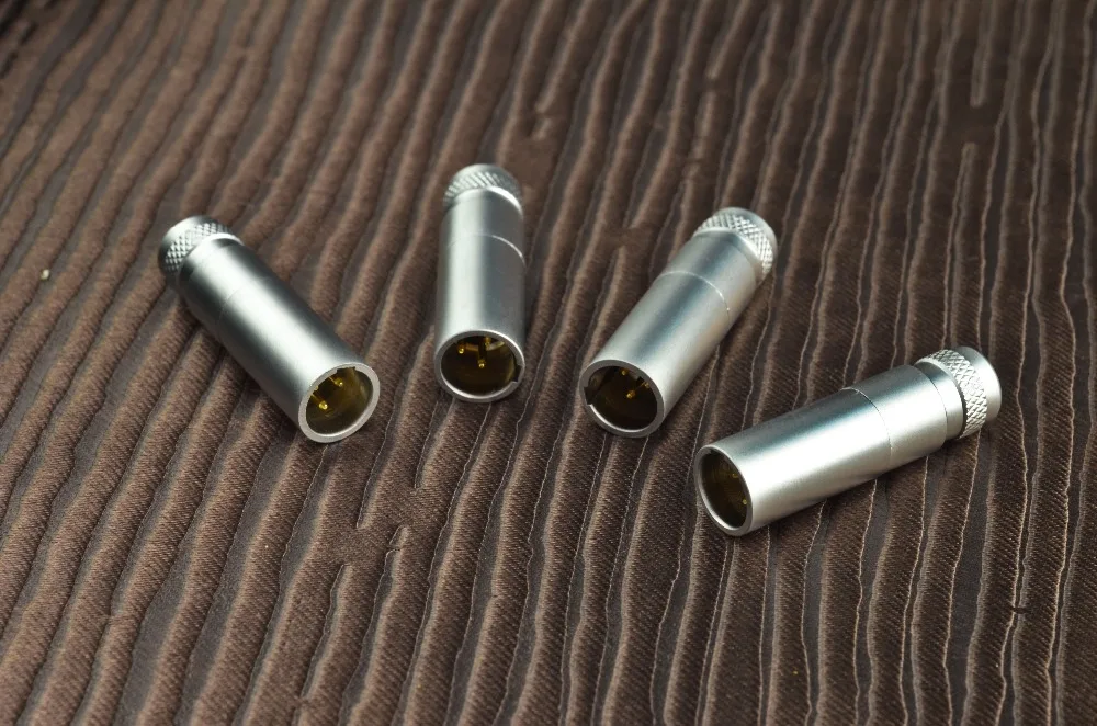 Mps little bee-conector de áudio de 3 pinos, interface balanceada de alta fidelidade 24k, conector fêmea macho e banhado a ouro de 3 pinos, mini xlr k271s/k240s