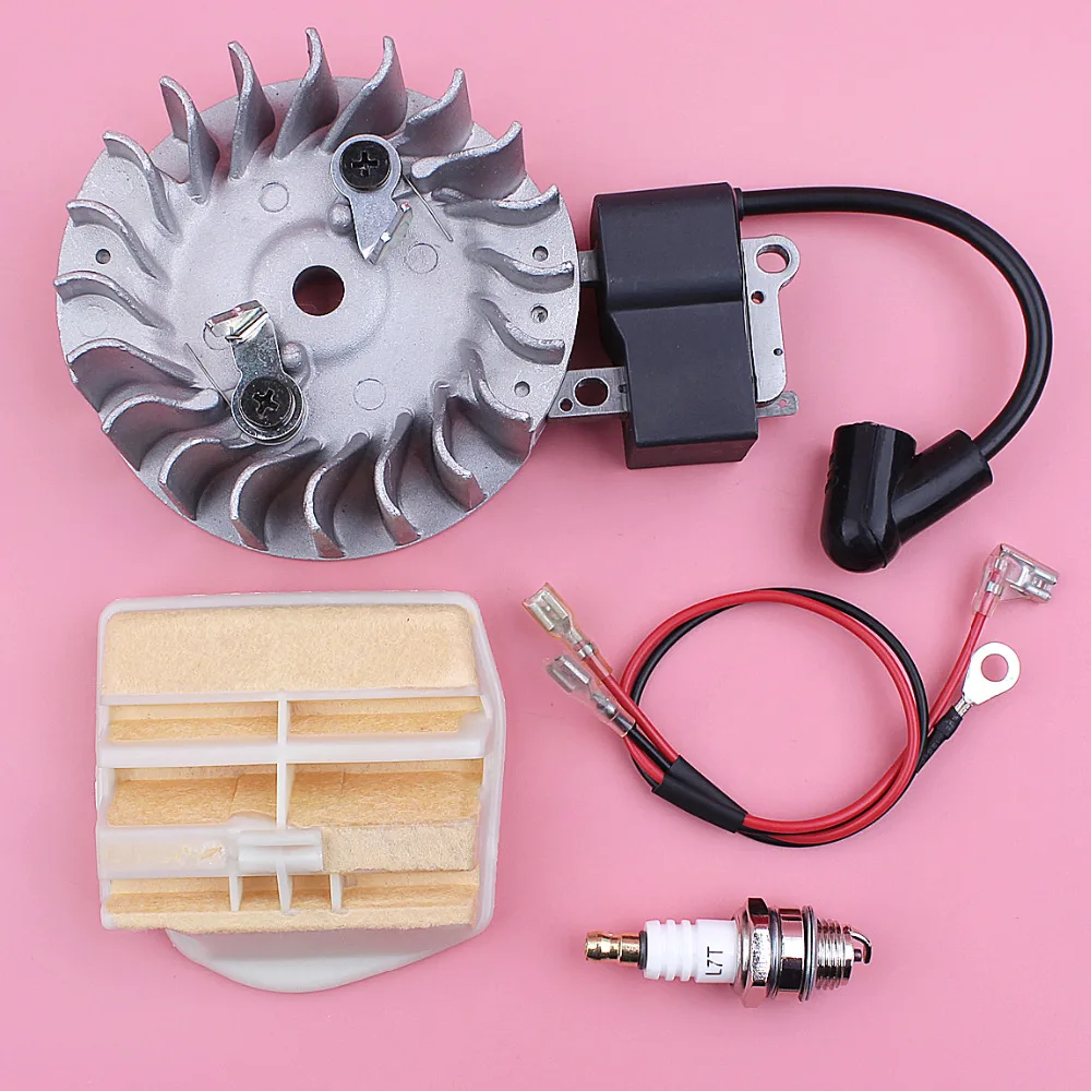 Ignition Coil Flywheel Air Filter Spark Plug For Husqvarna 445 445E 450 450E Chainsaw Spare Replacement Garden Tool Part