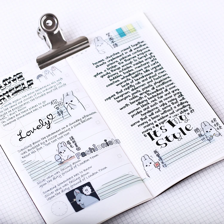 23pcs Text Expression Kids Fun Paper Stickers Homemade Bookkeeping Laptop / Decorative Scrapbooking / Scrapbook Stickers Letters