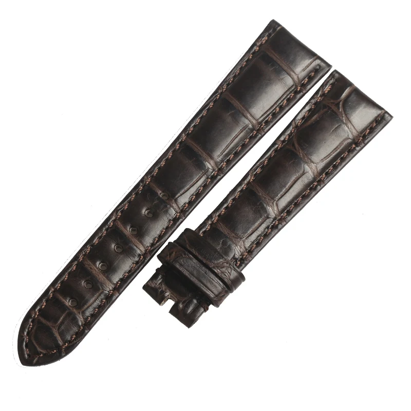 WENTULA watchbands for  ZENITH ELITE 691 /681/685 alligator skin /crocodile grain watch band  man