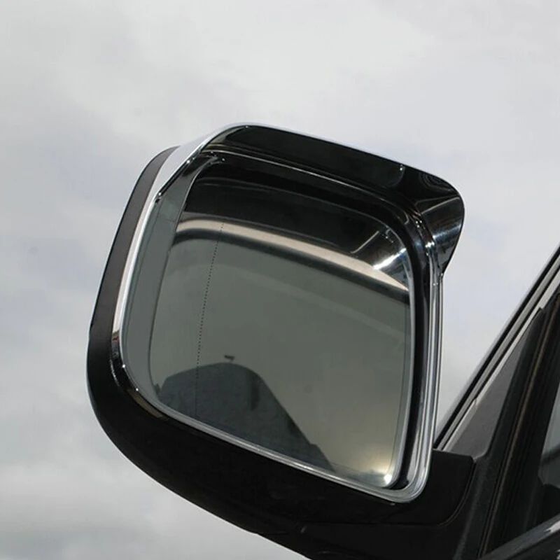 

For dodge durango 2017 2018 2019 ABS Chrome rearview mirror block rain eyebrow Cover Trims Car Styling Accessories 2pcs