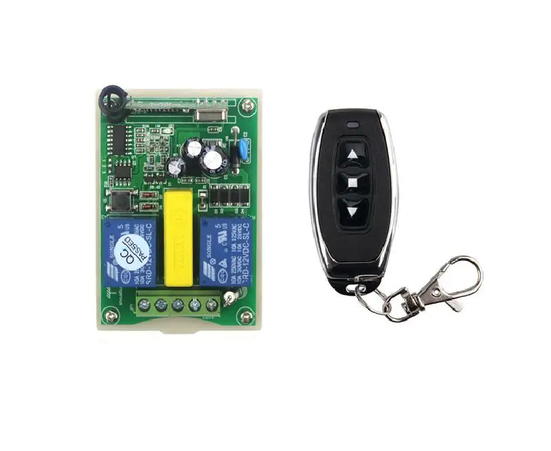 

433mhz AC 220V 2 CH Wireless Remote Control Switch receiver transmitter Tubular motor shutter/shutter