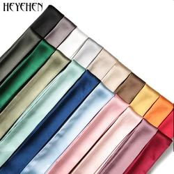 30 Color Women Foulard Fashion Solid Bag Scarf Skinny Small Ribbon Head Hair Handle Scarf Luxury Brand Decoration Tie