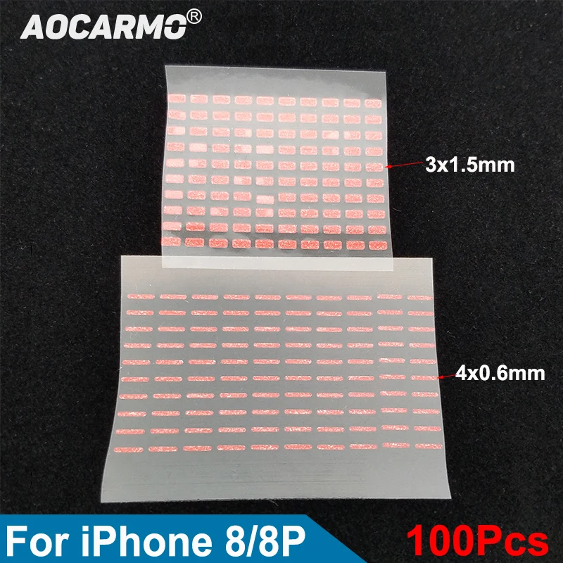 

Наклейка Водонепроницаемая Aocarmo для iPhone 8, 8P Plus, 100 шт./лот